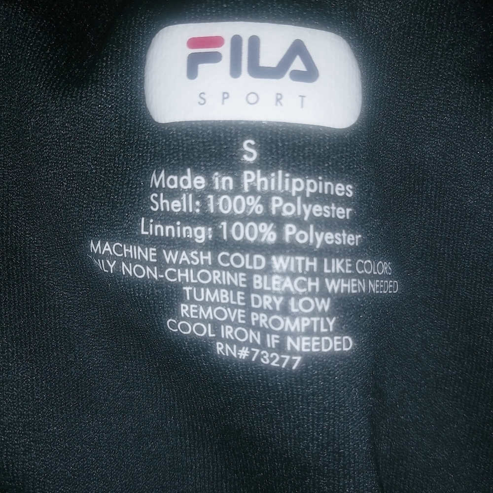 Fila S Running Jogging Athletic Striped Shorts Hot Pink on Black - Picture 6 of 6